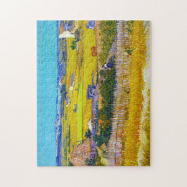 Oogst landschap met Blue Cart Vincent Van Gogh Legpuzzel