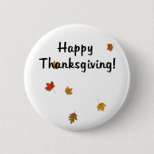 Oogst Leaves Ronde Button 5,7 Cm (Voorkant)