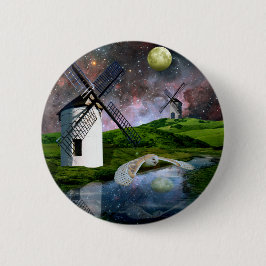 Oogst maan. ronde button 5,7 cm