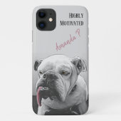 Oogst met roze tong Case-Mate iPhone case (Achterkant)