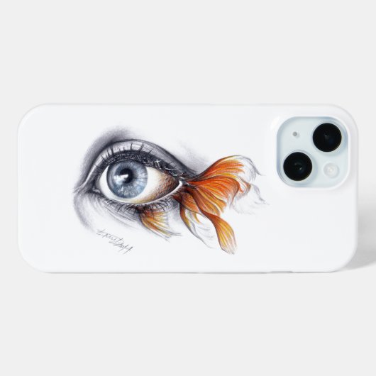 Oogst met visstaart Surreëlische tekenkunst Case-Mate iPhone Case (Achterkant (horizontaal))