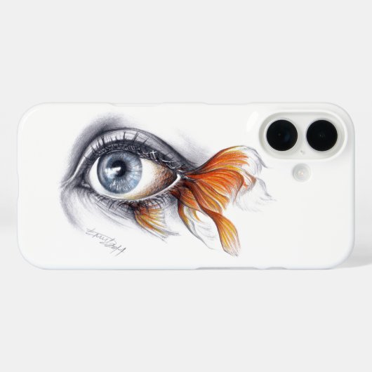 Oogst met visstaart Surreëlische tekenkunst Case-Mate iPhone Case (Achterkant (horizontaal))