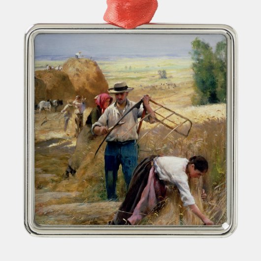 Oogst Metalen Ornament (Voorkant)