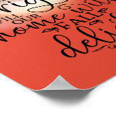 Oogst Moon Herfst Delight Poem Oranje Poster (Hoek)