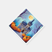 Oogst Moon Pumpkin Castle Paper Servet (Hoek)
