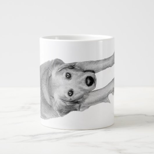 Oogst Morning Pup Grote Koffiekop (Voorkant)