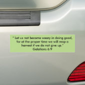 "Oogst" Motivatie Bumpersticker (Op auto)