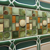 Oogst Mozaïek Faux Relief Keramische Tegel Tegeltje