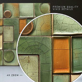 Oogst Mozaïek Faux Relief Keramische Tegel Tegeltje