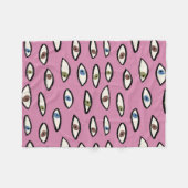 Oogst naadloos patroon, achtergrond met hand getro fleece deken (Voorkant (Horizontaal))