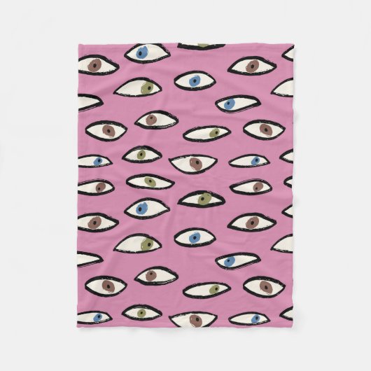 Oogst naadloos patroon, achtergrond met hand getro fleece deken (Voorkant)