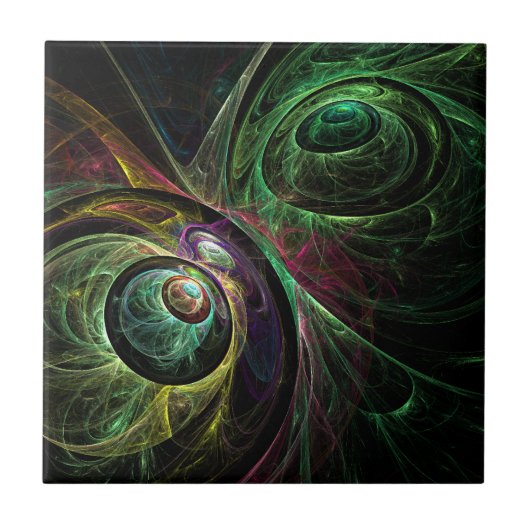 Oogst om Abstracte Art Tile te oogsten Tegeltje (Voorkant)