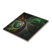 Oogst om Abstracte Art Tile te oogsten Tegeltje (Zijkant)