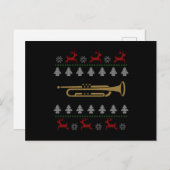 Oogst op kerst - Trumpet Briefkaart (Voorkant / Achterkant)