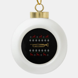 Oogst op kerst - Trumpet Keramische Bal Ornament