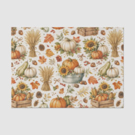 Oogst Oranje Pompoenen Tuin Thanksgiving Tissuepapier