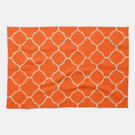 Oogst Oranje Quatrefoil Towel Theedoek