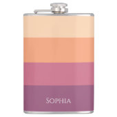 Oogst palet-sip in stijl deze herfst- heupfles (Voorkant)