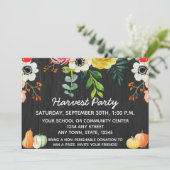 Oogst-partijuitnodiging Kaart (Staand voorkant)