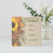 Oogst-partijuitnodiging Kaart (Staand voorkant)