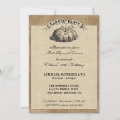 Oogst-partijuitnodiging Kaart (Voorkant)