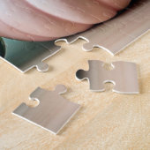 Oogst Pastelkleurige Pompoenen en Bloemstukken Legpuzzel (Zijkant)