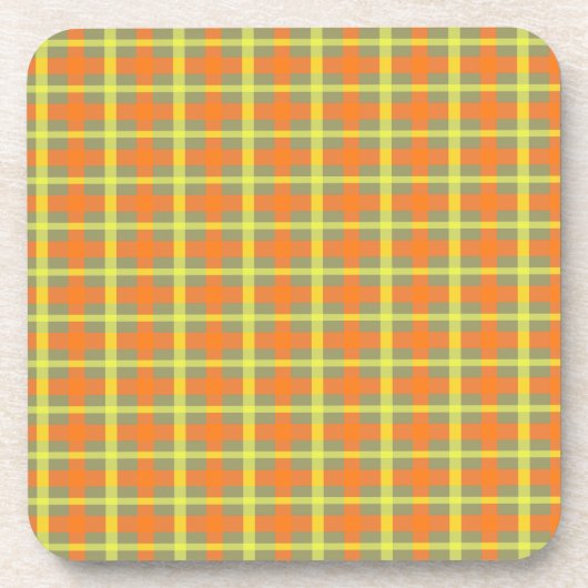 Oogst Plaid Bier Onderzetter (Voorkant)
