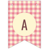 Oogst Plaid Botanisch Diep Roze Vlaggetjes (Eerste vlag)