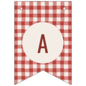 Oogst Plaid Botanisch Donkerrood Vlaggetjes (Eerste vlag)