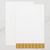 Oogst Plaid Briefpapier (Voorkant / Achterkant)