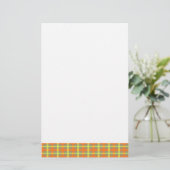 Oogst Plaid Briefpapier (Staand voorkant)