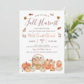 Oogst Pompfeest, Herfstfeest Gemeenschap Kaart (Staand voorkant)