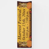 Oogst pompoen en maïs stengels spandoek (Verticaal)