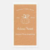 Oogst Pompoen Familie Thanksgiving    Servet (Voorkant)