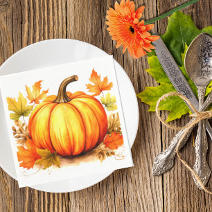 Oogst Pompoen & Herfst Bladeren Servetten
