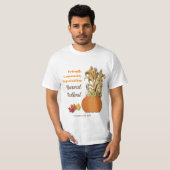 Oogst Pompoen Maïs Stengels Herfst Herfst T-shirt (Voorkant volledig)