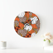 Oogst Pompoen Patchwork Patroon Grote Klok (Huis)