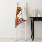 Oogst Pompoen Patchwork Patroon Sherpa Deken (In situ)