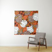 Oogst Pompoen Patchwork Patroon Wandkleed (In Situ (horizontaal))