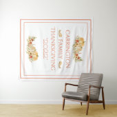 Oogst Pompoenen Bloemige Waterverf  Wandkleed (In Situ (horizontaal))