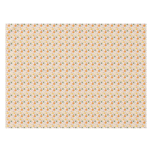 Oogst pompoenen en herfst bladeren patroon tafelkleed (Voorkant (Horizontaal))