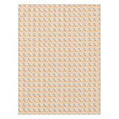 Oogst pompoenen en herfst bladeren patroon tafelkleed (Voorkant)