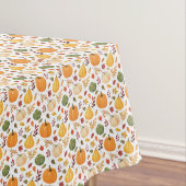 Oogst pompoenen en herfst bladeren patroon tafelkleed (Voorbeeld)
