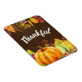 Oogst pompoenen en herfst verlaten grens Thankful Magneet (Rechterzijde)