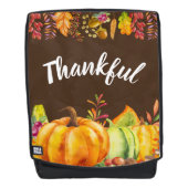 Oogst pompoenen en herfst verlaten grens Thankful Rugtassen (Voorkant)