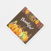 Oogst pompoenen en herfst verlaten grens Thankful Servet (Hoek)