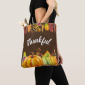 Oogst pompoenen en herfst verlaten grens Thankful Tote Bag (Dichtbij)