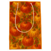 Oogst pompoenpatroon - Herfst Thanksgiving Medium Cadeauzakje (Voorkant)