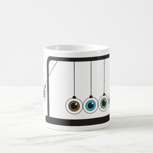 Oogst-Popping Newton's Cradle Mok (Center)