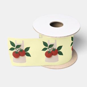 Oogst Product Geschenklint Tomaten voor Potten & Satijnen Lint